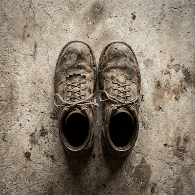 Boots — muddy